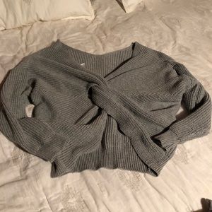 Slouchy Knot back sweater